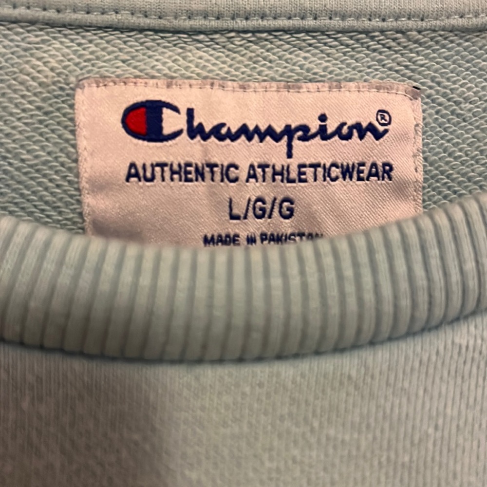 LONG SLEEVE BLUE CHAMPION SWEATER